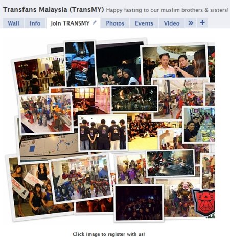 TransMY @ Facebook FBML Landing Page